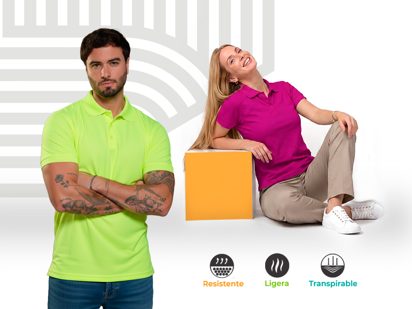 Playeras y polos corporativos cómodos para el uso diario